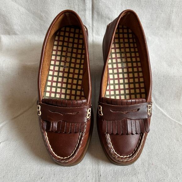 Sperry Top-Sider Avery Kiltie Brown Penny Loafer Womens Size 7 - Picture 3 of 7